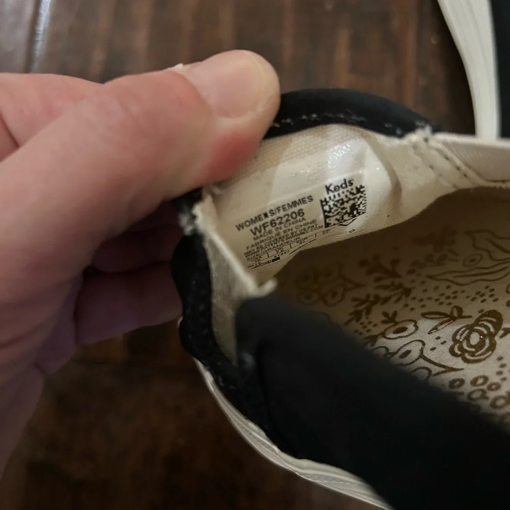 Keds Rifle Paper floral embellished Sneaker Sz 10 Platform Slip On Anthropologie - Picture 3 of 5